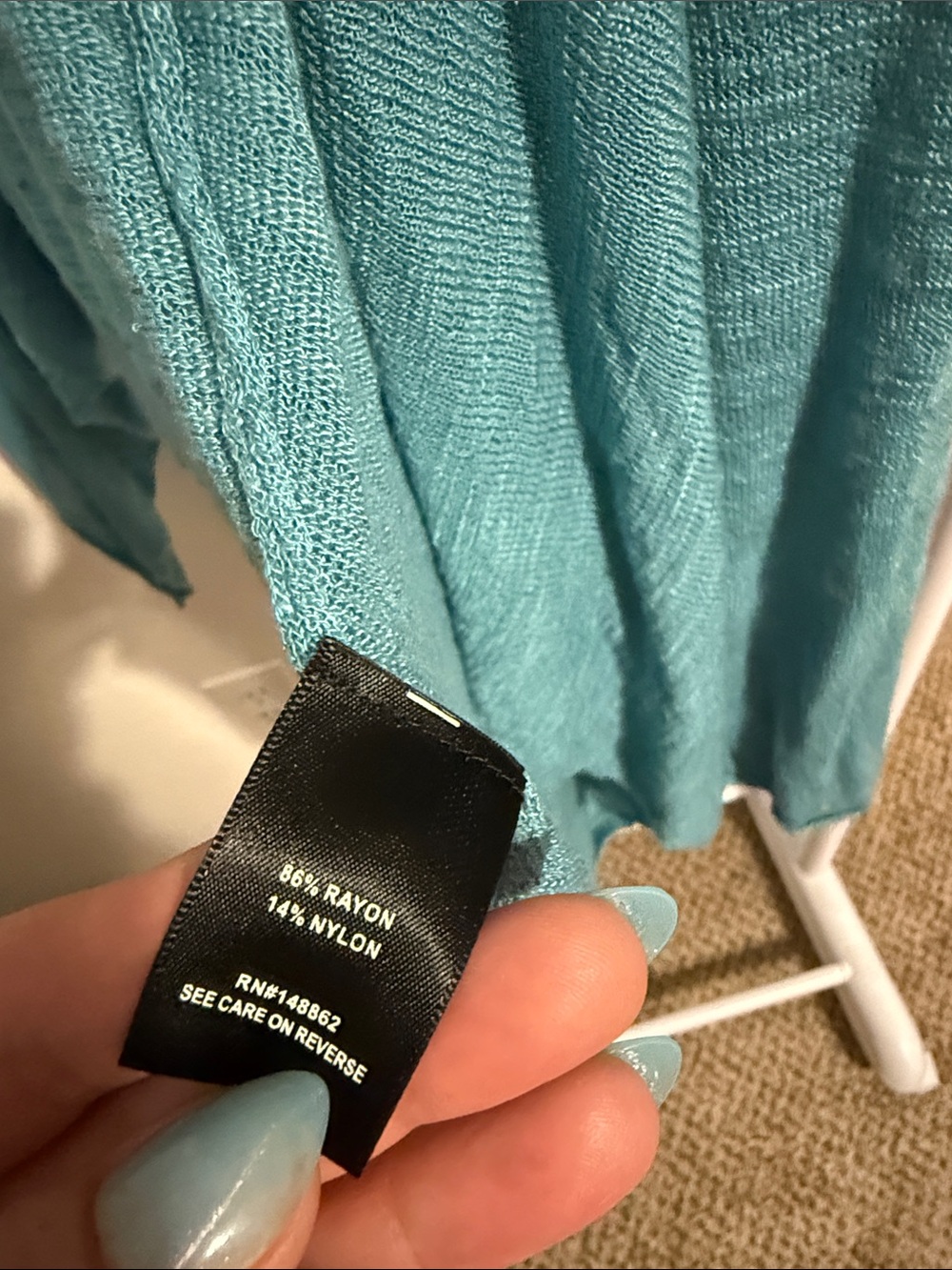 torrid Aqua Open-Front Lightweight Draped Cardigan - Picture 4 of 4